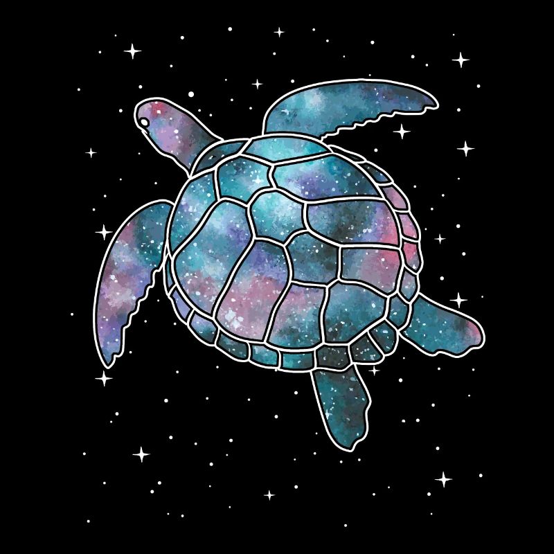 Space Sea Turtle Milky Way Galaxy Nebula Universe