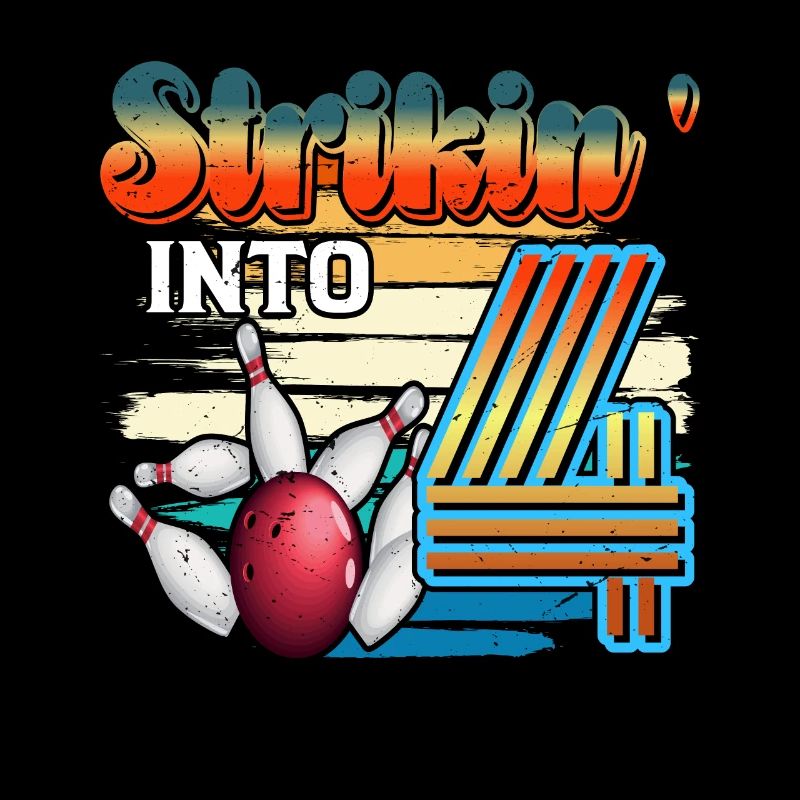 Strikin' Into 4 Bowling Bowler 4th Birthday Celebration