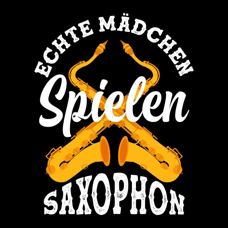 Echte Mädchen Spielen Saxophon