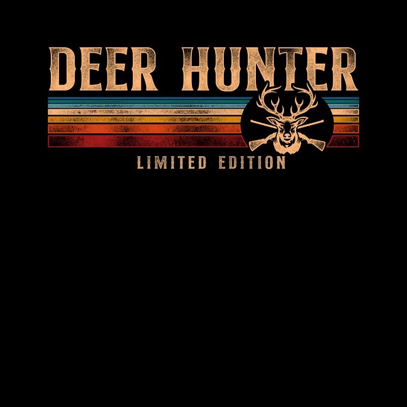 Buck Deer Hunting Hunter Retro