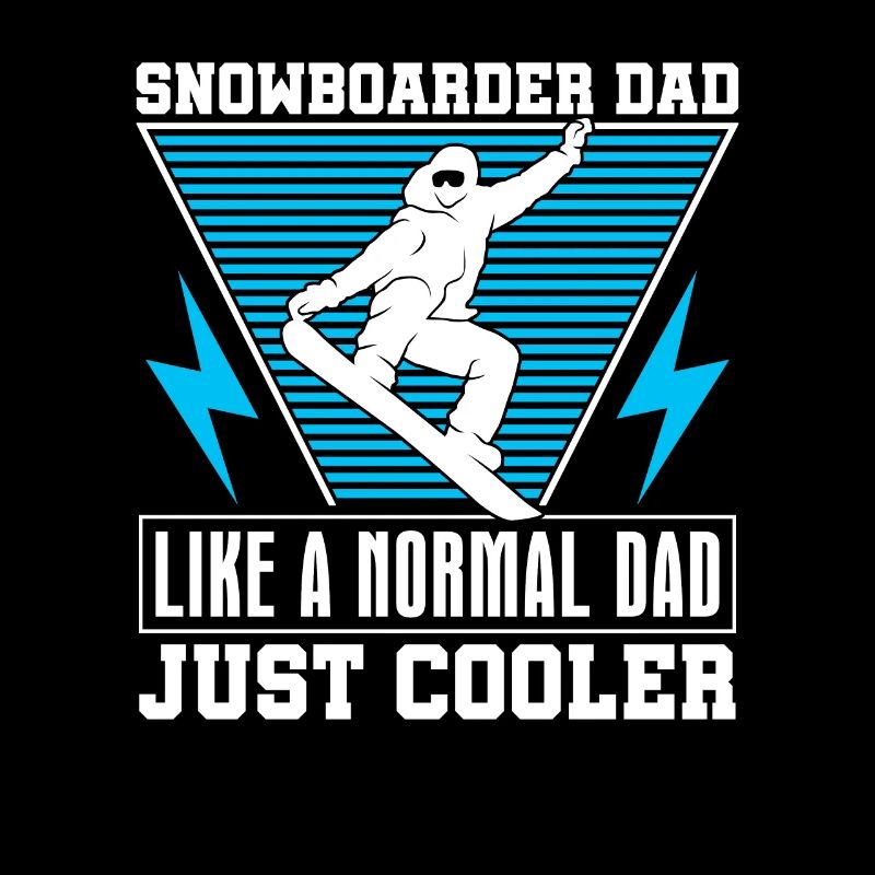 Père snowboarder comme un père normal, seulement