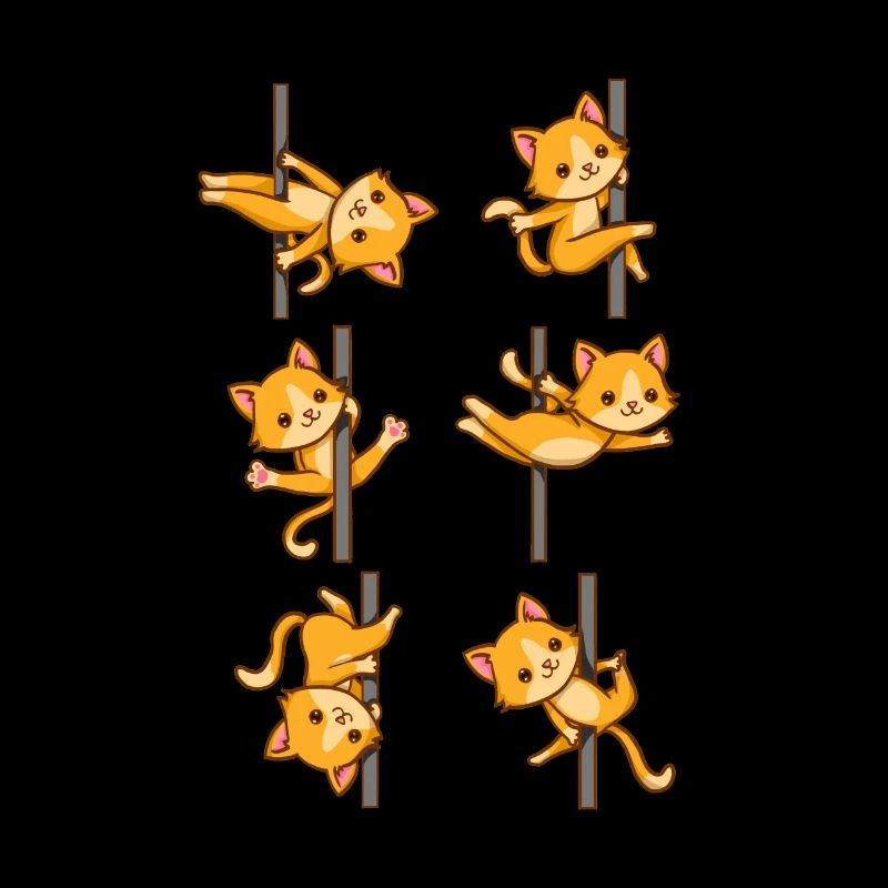 Cute Cats Pole Dancing Funny Pole Dancer