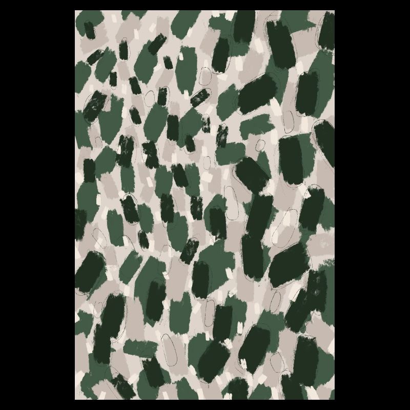 Thick Green Strokes Pattern