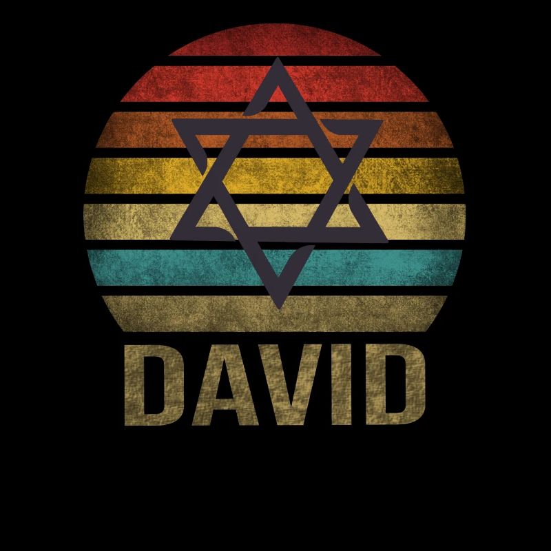 Étoile juive de David Religion Rétro Coucher de soleil