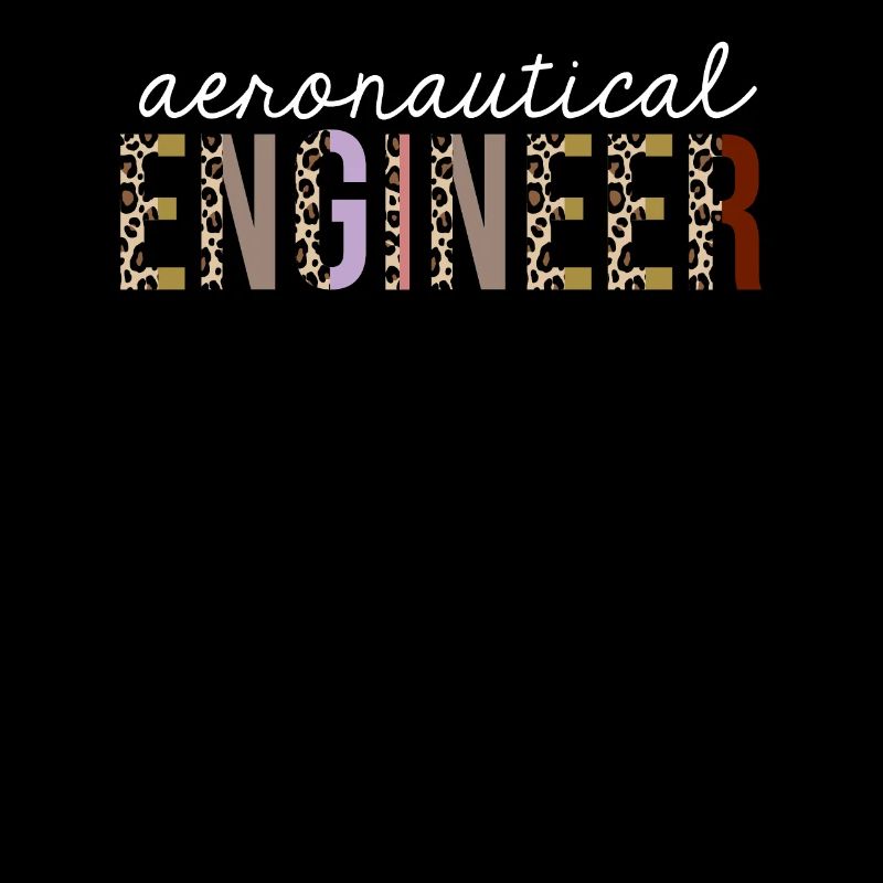 Aeronautical Engineer Leopard Print Funny Gift