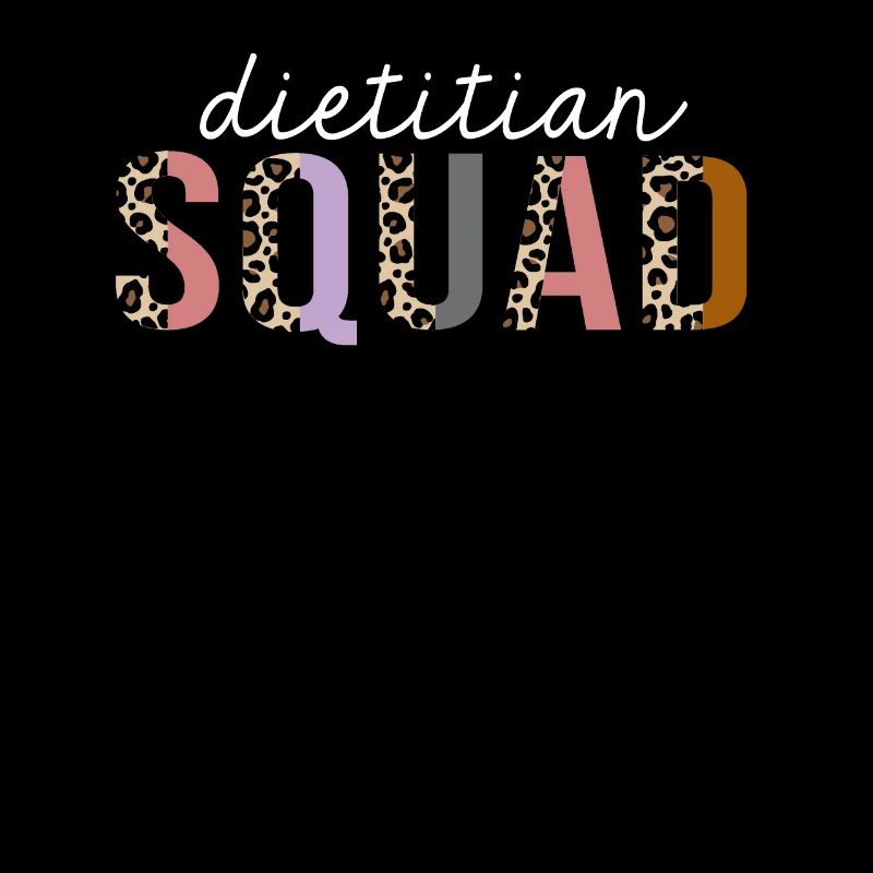 Ernährungsberater Squad Leopard Print Lustiges Geschenk