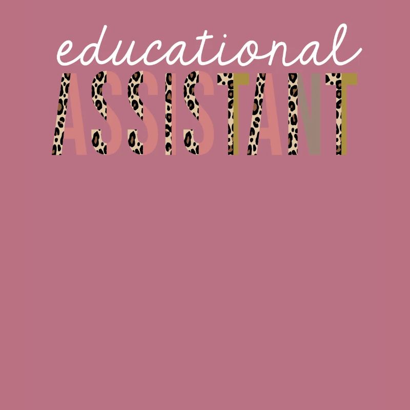 Educational Assistant Leopard Print Funny Gift
