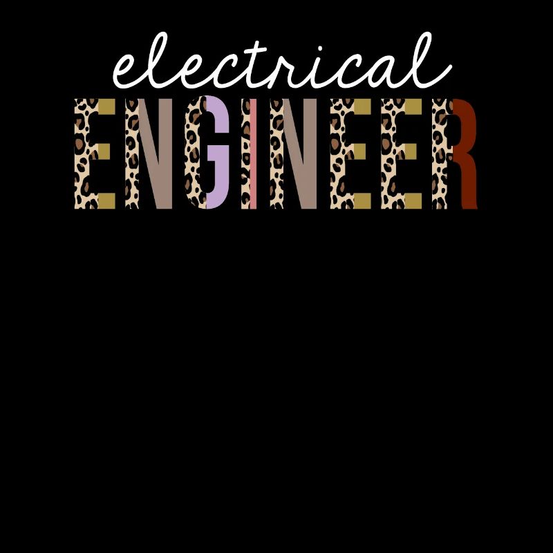 Electrical Engineer Leopard Print Funny Gift