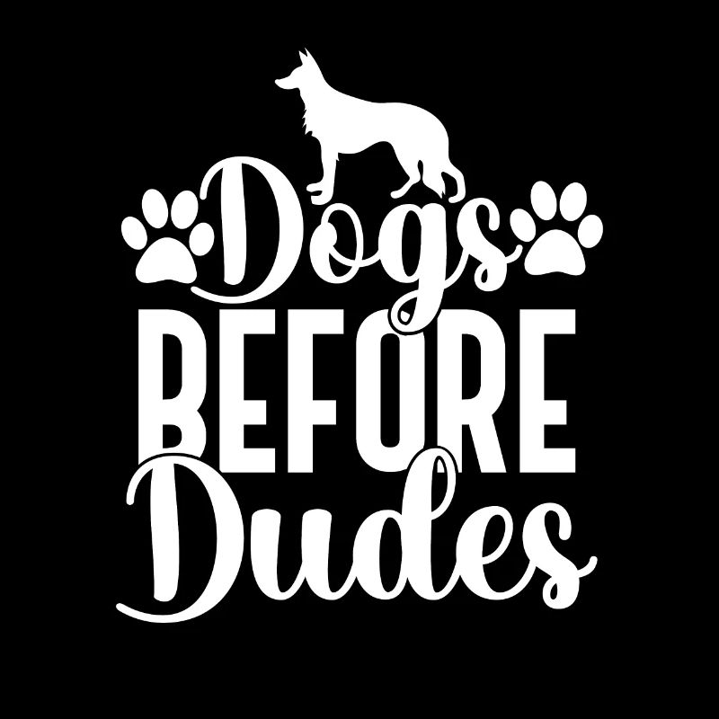 Chiens devant les gars