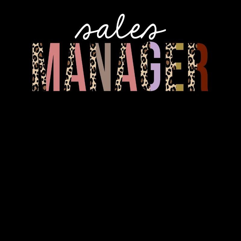 Sales Manager Leopard Print Funny Gift