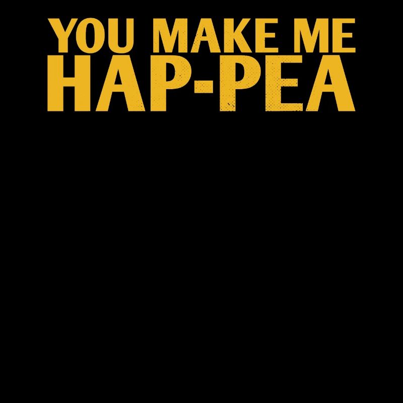 They Make Me Hap-pea-Marriage-Design For The Bride
