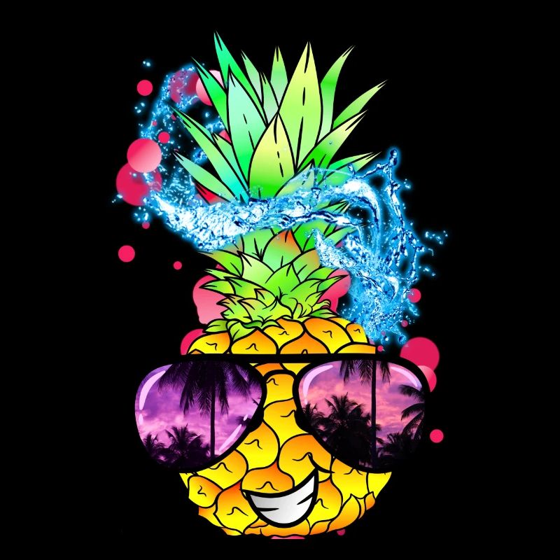 fruit d’ananas acidulé avec visage