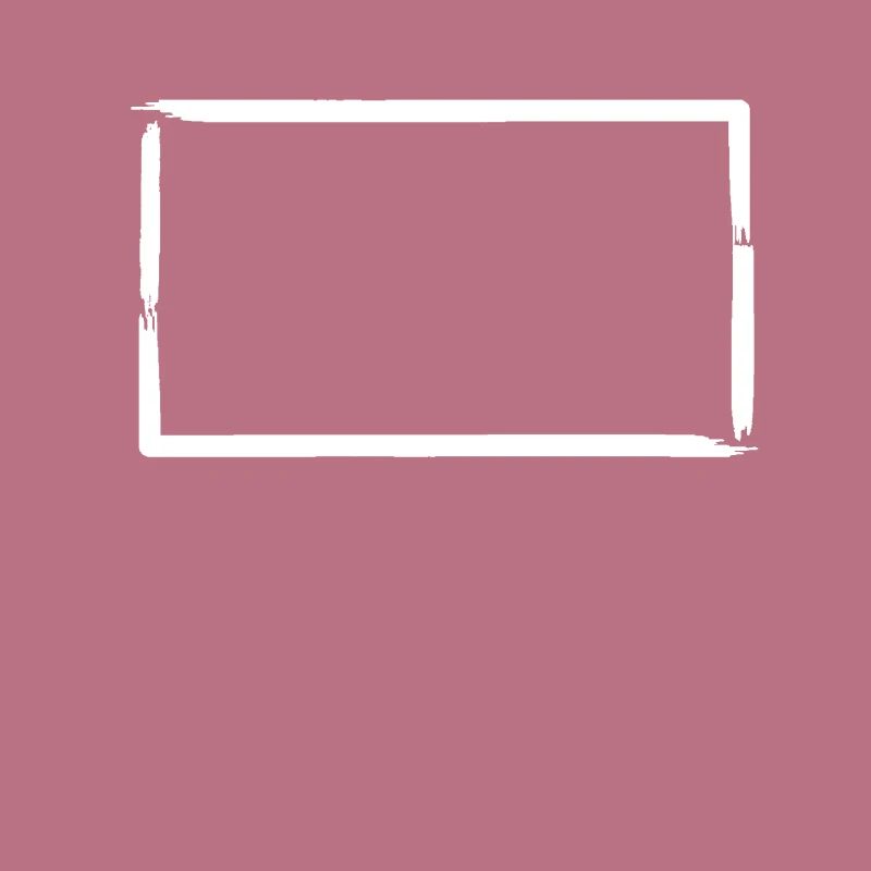 Brush Strokes Rectangular Frame Decoration