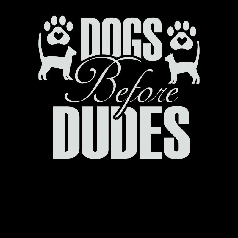 Chiens devant les gars