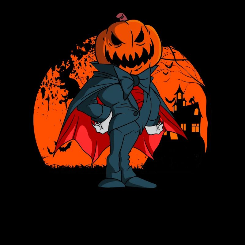 Vampire Pumpkin Head Pumpkin Lantern Halloween
