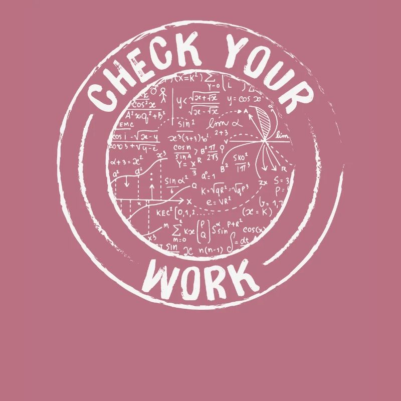 Check Your Work Math Quotes