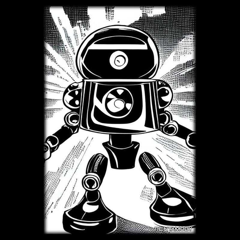 Roboter Comic Zukunft Cyborg Maschine Technik