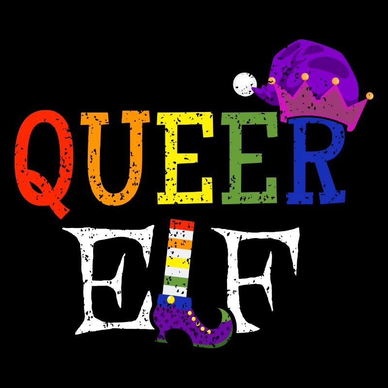 Queer Elf - Schwuler Weihnachts-Elf Gay Pride