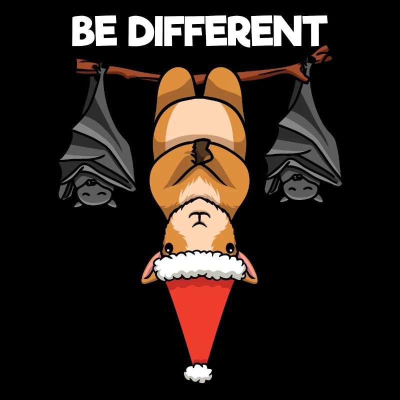 Be Different Ziege Fledermaus Weihnachtsmann