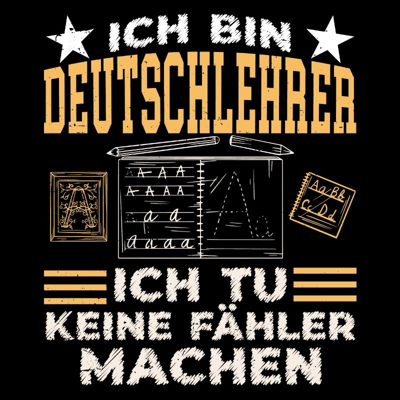 Ich Bin Deutschlehrer Schule Grammatik Grammatiker