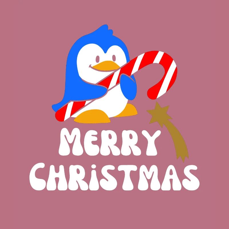 Merry christmas pingouin de Noël