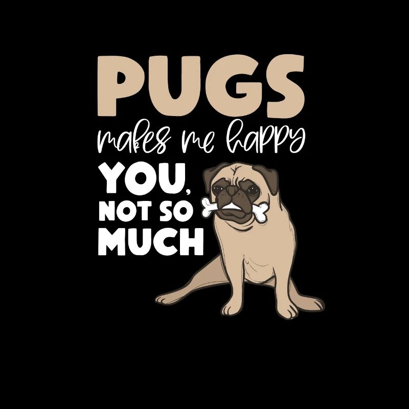 Mops Hund Hundefreund Haustier Möpse Pug Geschenk