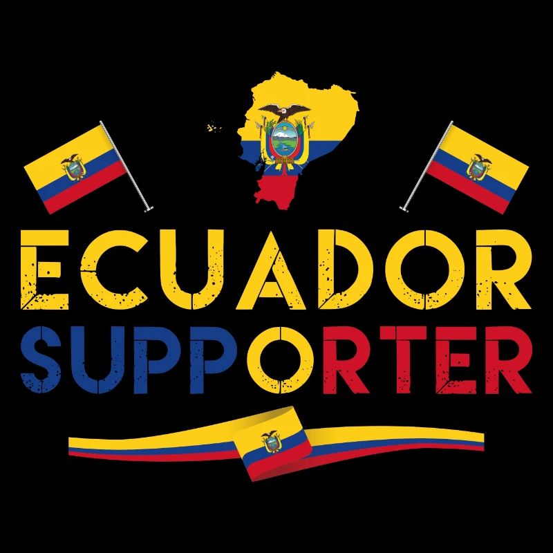 Fan von Ecuador Supporter. Unterstützer Ecuadors.