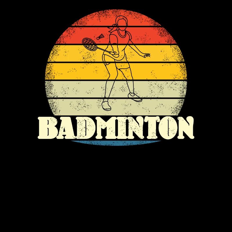 Conception d’idée cadeau de joueur de badminton