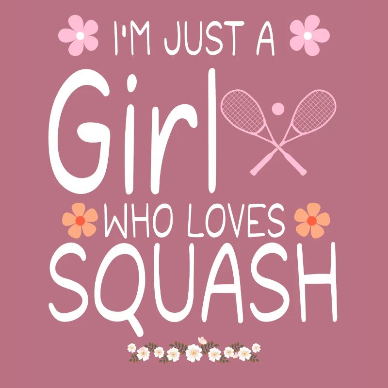 Ich bin nur ein Mädchen, das Squash liebt