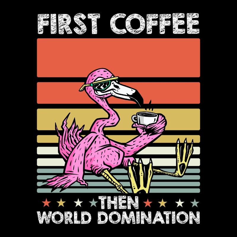 Flamingo Kaffee Sonnenbrille