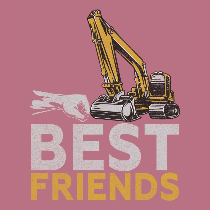 Funny construction workers & construction site excavator drivers