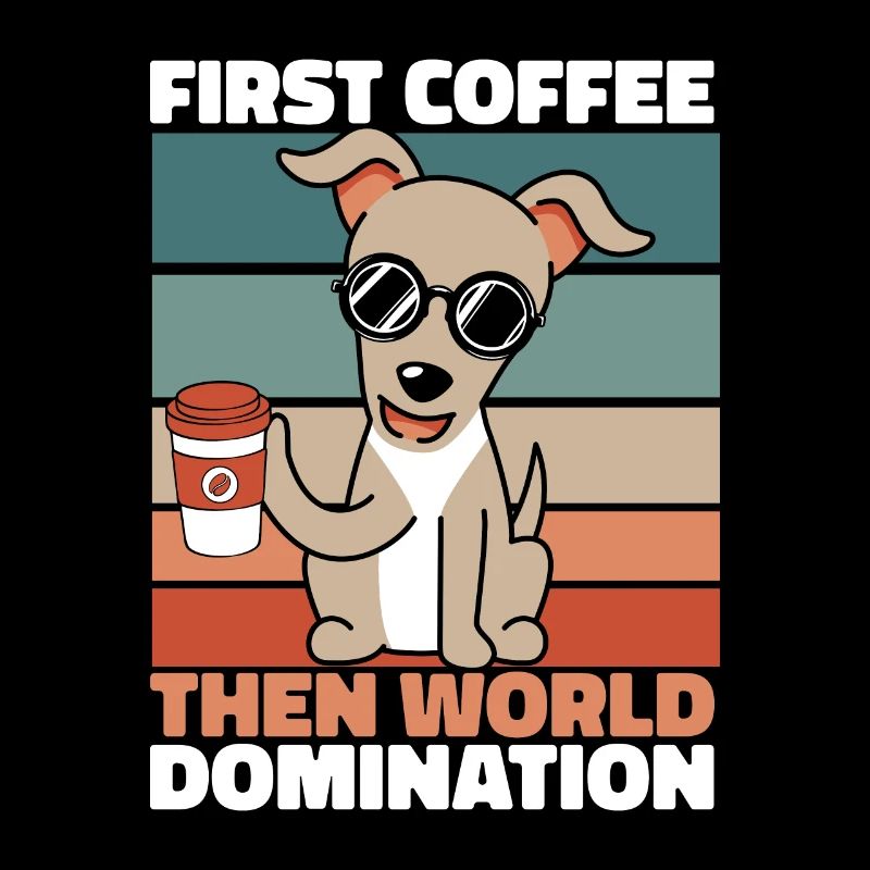 Greyhound Windhund Kaffee