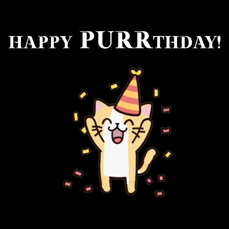Chat Joyeux anniversaire Idée cadeau d’anniversaire