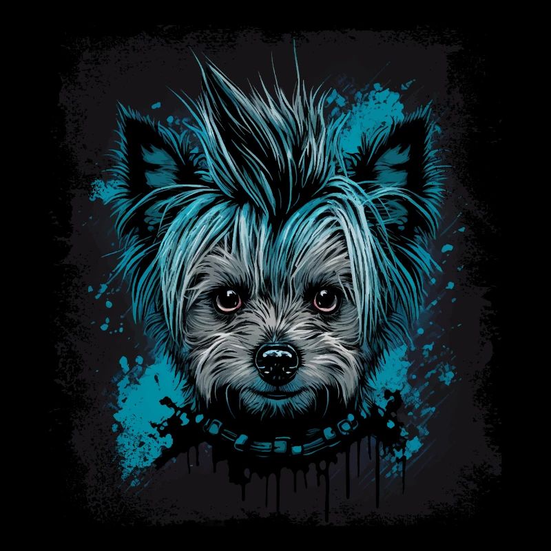 Punky Yorkshire Terrier