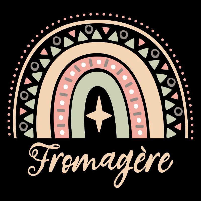 Cadeau Fromagère. Boho Rainbow fromagère.