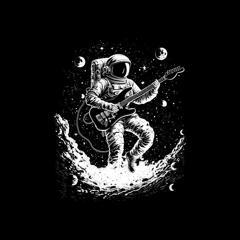 Astronaut Guitar Player