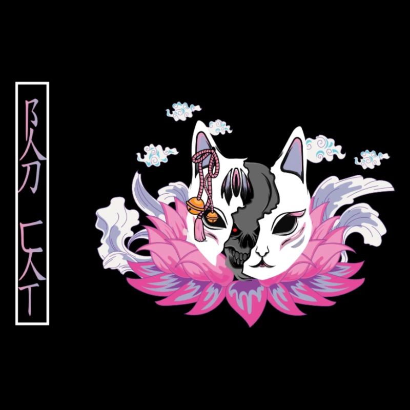 Japanese evil cat