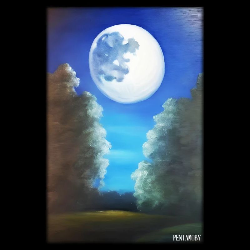 Moon Night Evening Nature Rest Moonlight Full Moon