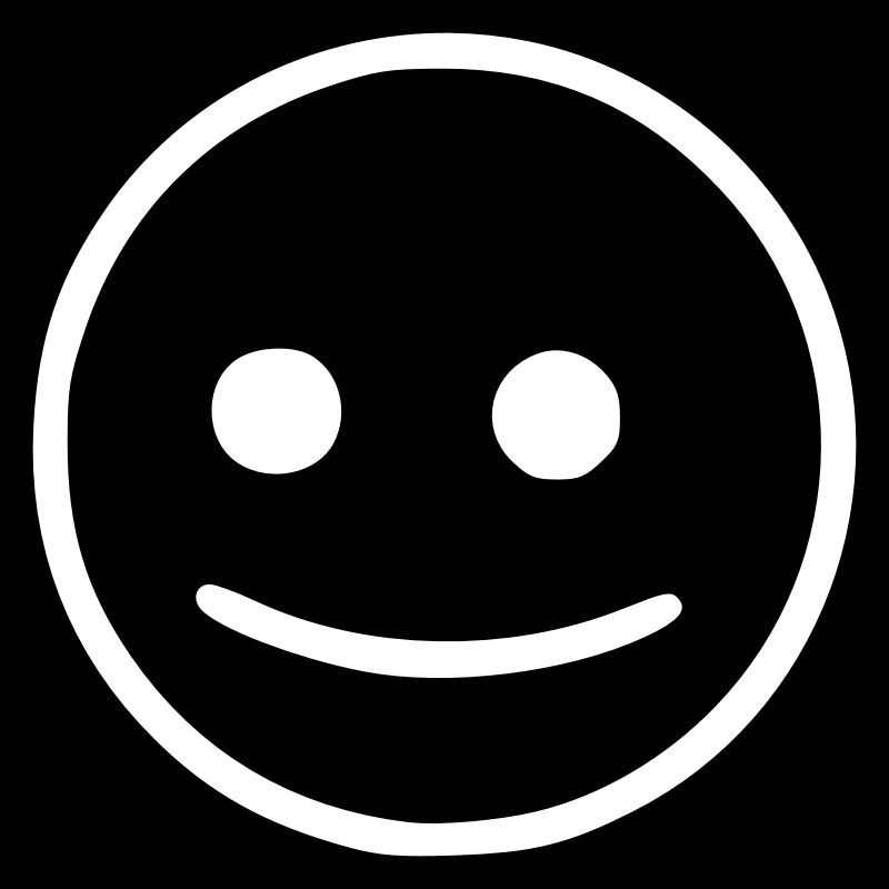 Emoji sketch neutral white
