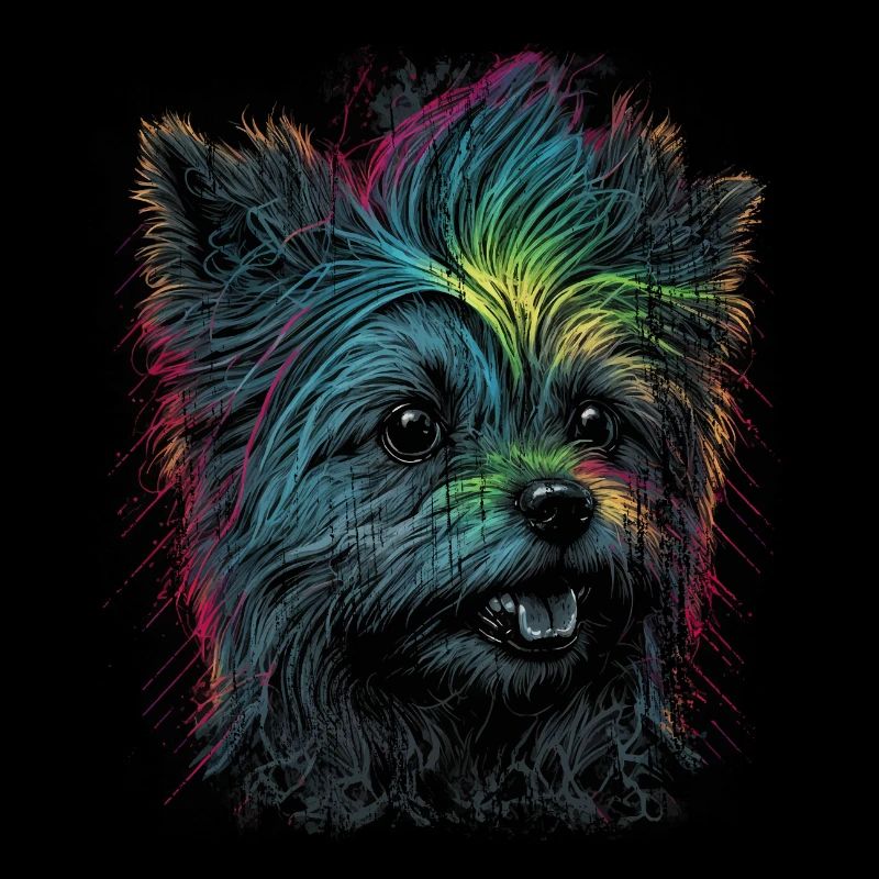 Punky Yorkshire Terrier