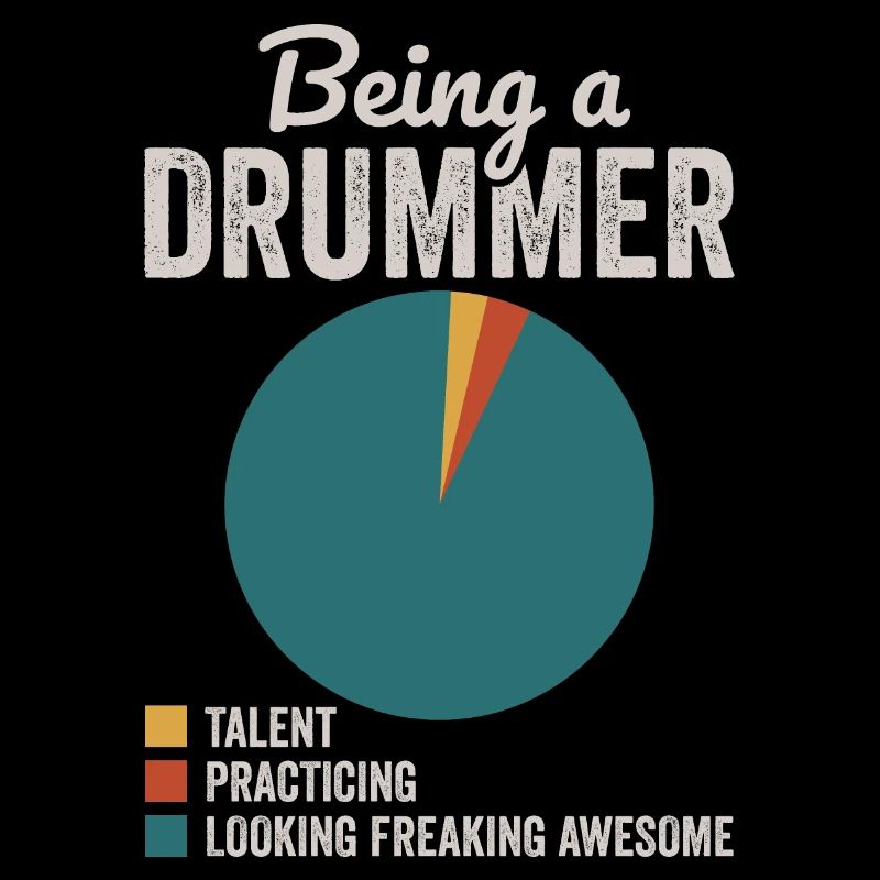 Being a Drummer Percussion Drum Player Musician