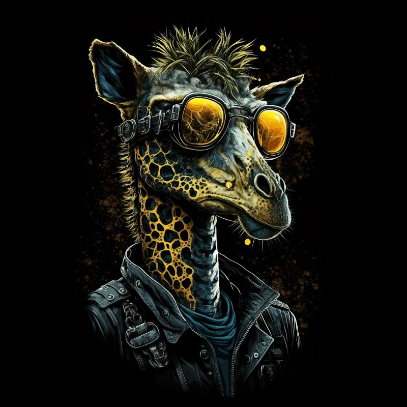 Coole Punk Giraffe