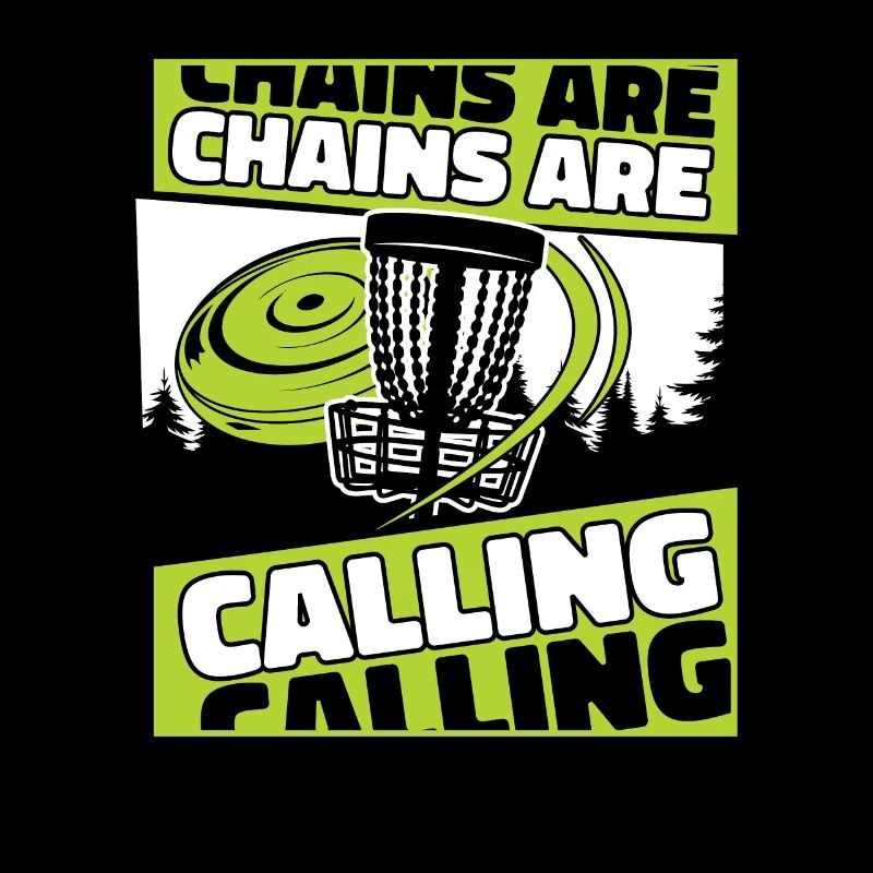 Chains Are Calling Korb Scheibe Disc Golfer