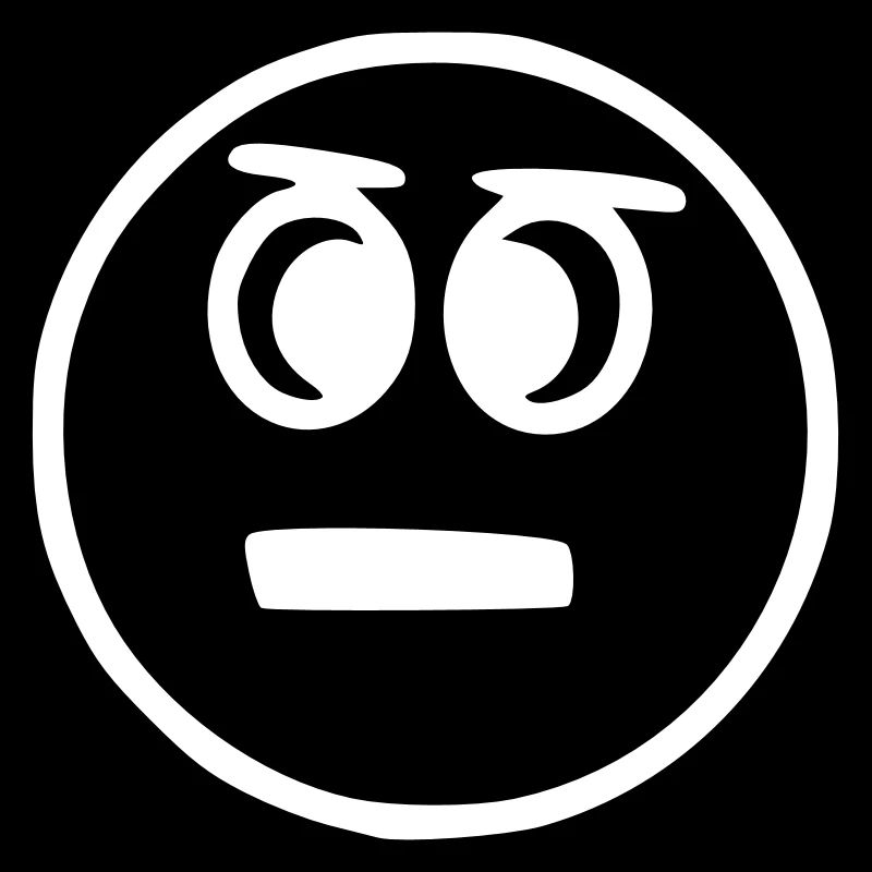 Emoji sketch neutral white