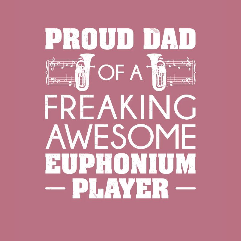 Euphonium Stolzer Vater eines Euphonium-Spielers