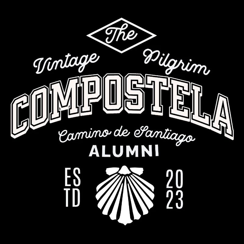 The vintage Pilgrim Compostela Alumni