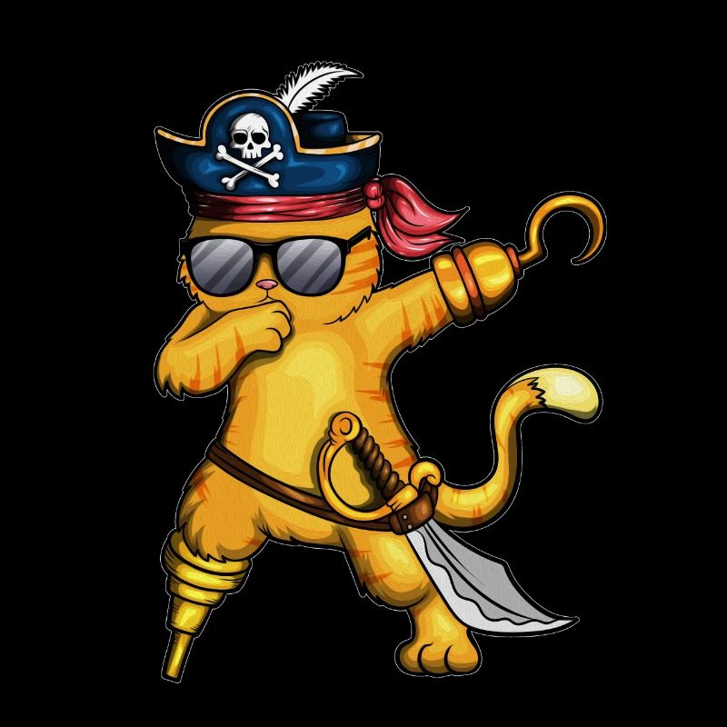 Pirate Chat Pirate Costume Chat Squelette Poisson