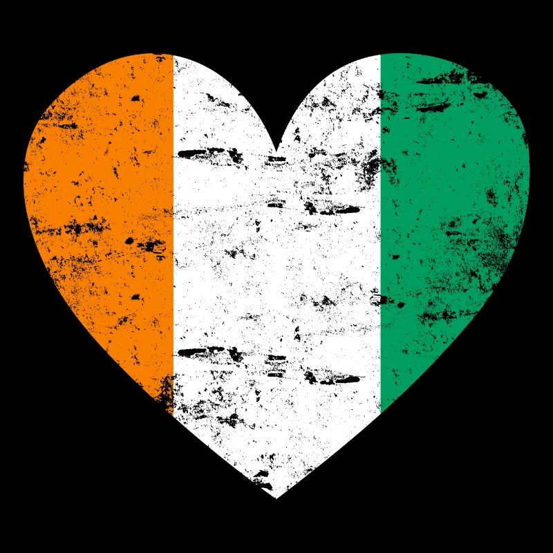 Cœur du drapeau de la Côte d’Ivoire
