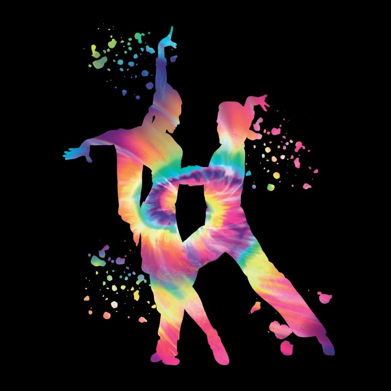 Danseur d’aquarelle de couple de danse latine