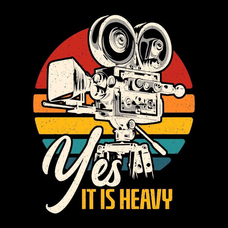 Camera Operator Yes It Is Heavy Retro Video Shoots